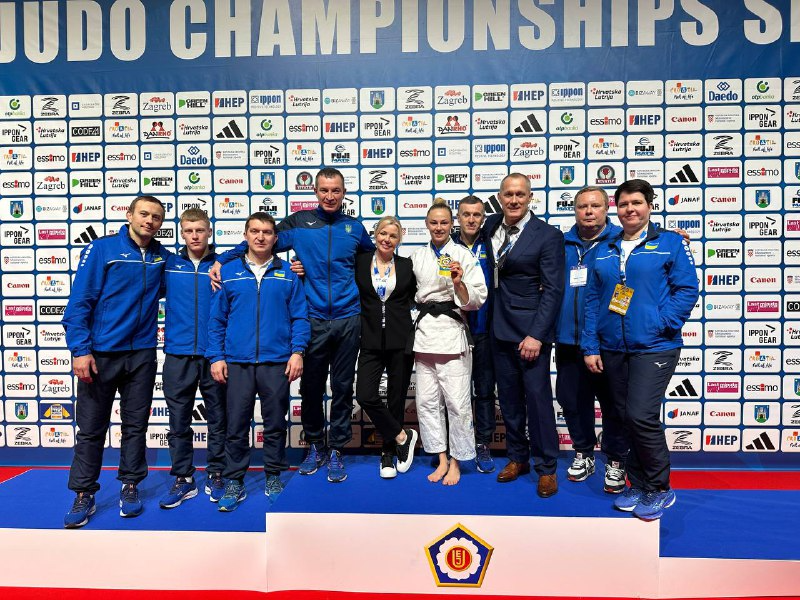 Daria Bilodid won the gold at the European Judo Championship