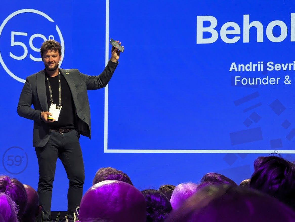 Ukrainian AI startup Beholder clinched the top prize of 600,000 euros at the international conference Latitude59