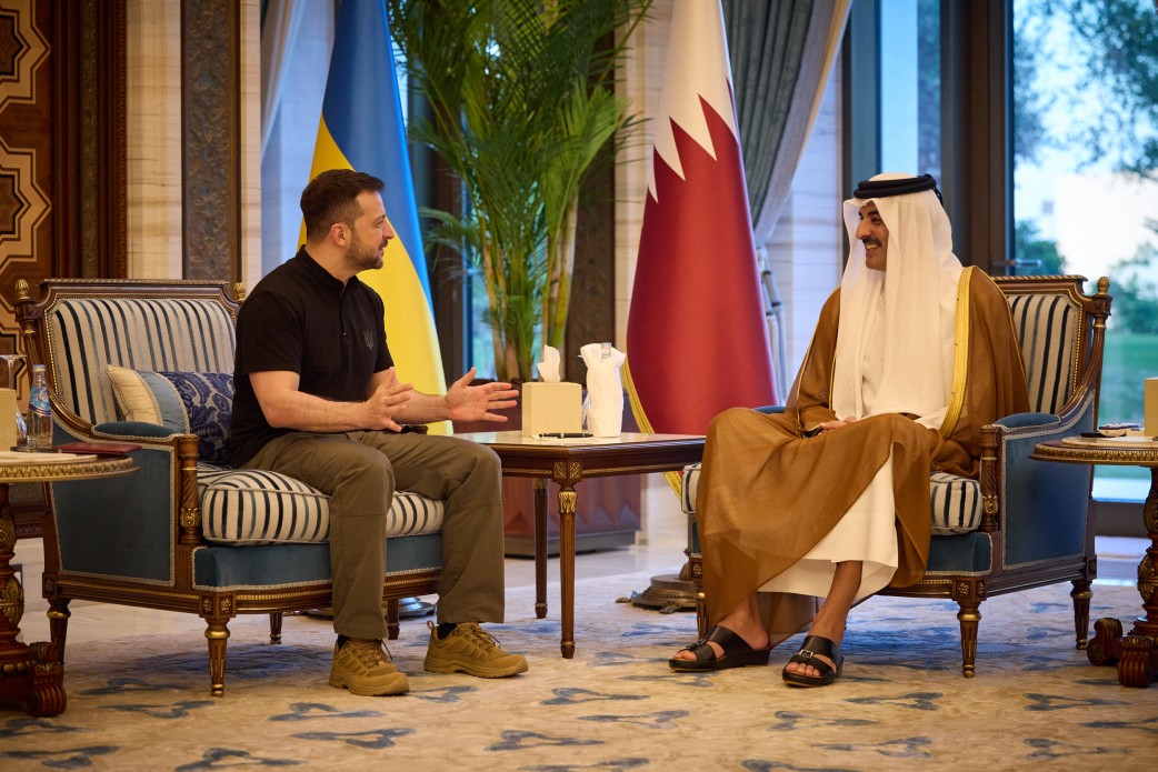 The Ukrainian President met with the Amir of Qatar