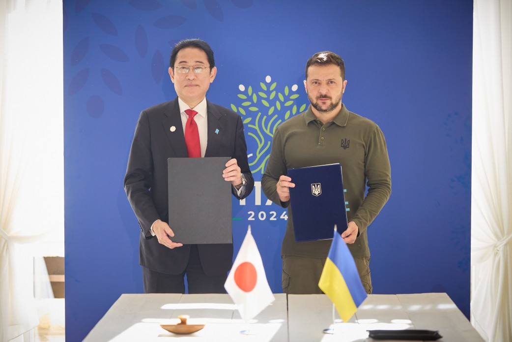Ukraine signed a bilateral security accord with Japan