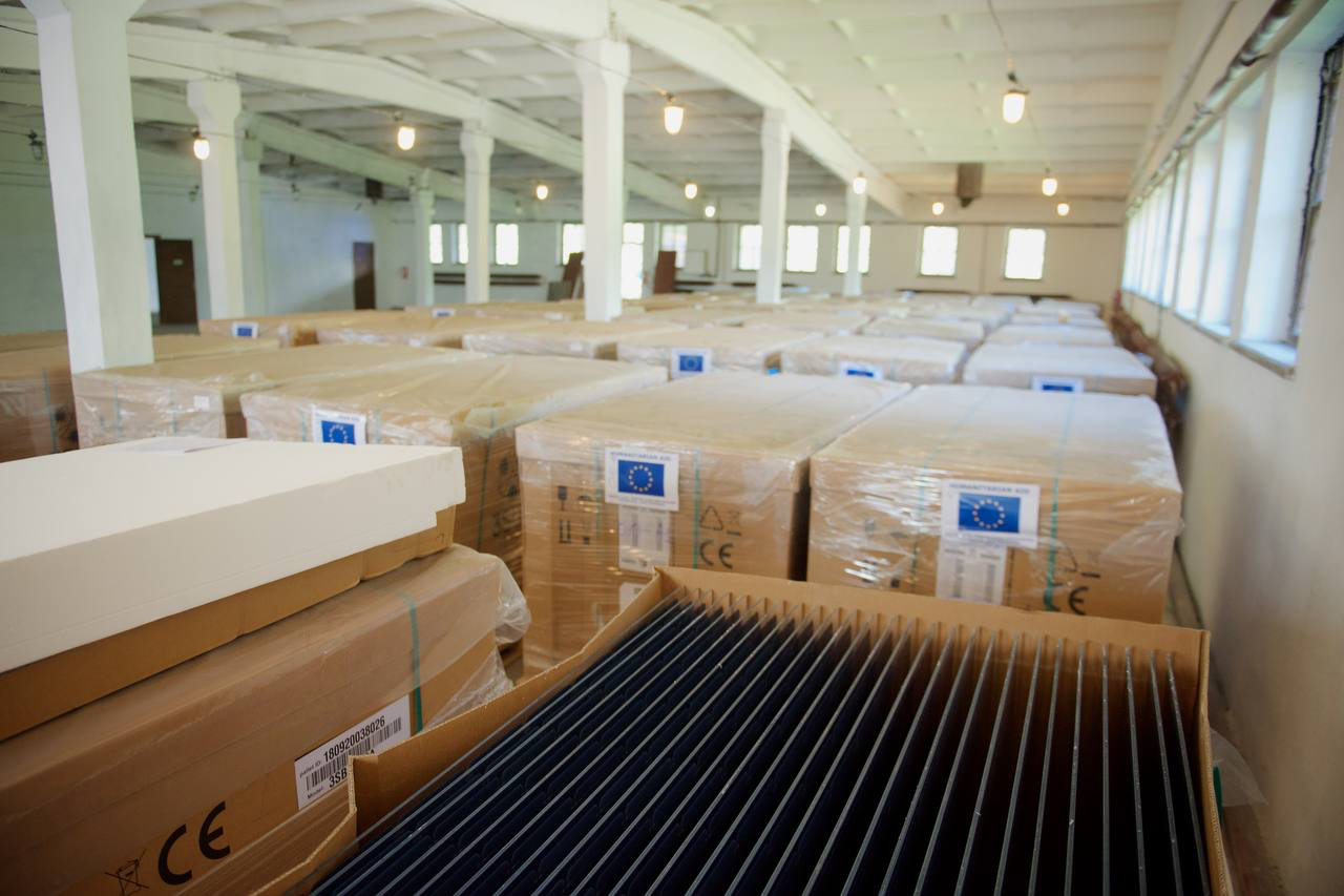 Ukraine has received over 5,800 solar panels for hospitals