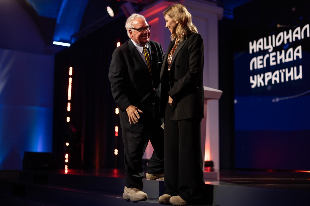 Olena Zelenska participated in presentation of "National Legend of Ukraine" award to philanthropist Howard Buffett