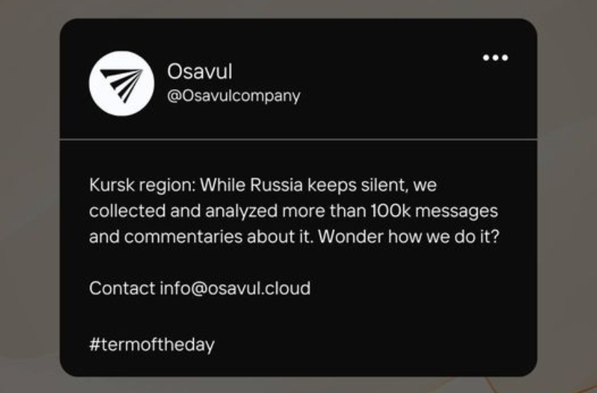 The Ukrainian AI media analytics startup Osavul secures $3 million in funding