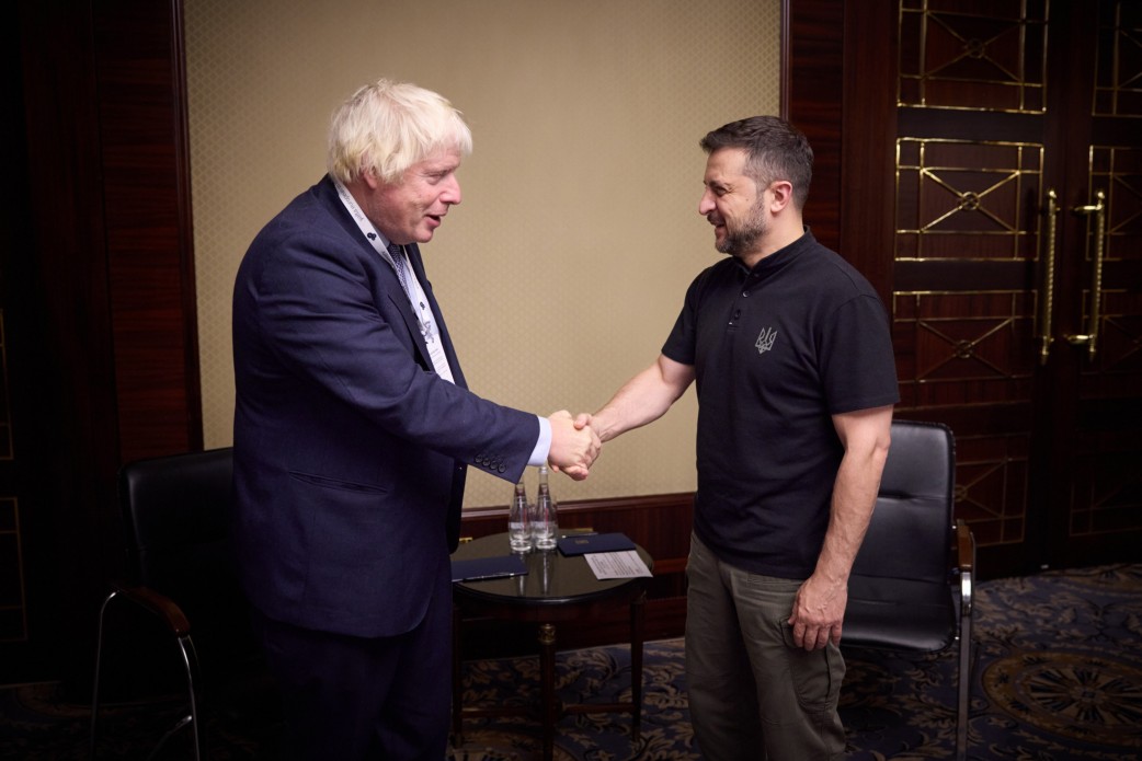 In Kyiv, Volodymyr Zelensky met with Boris Johnson