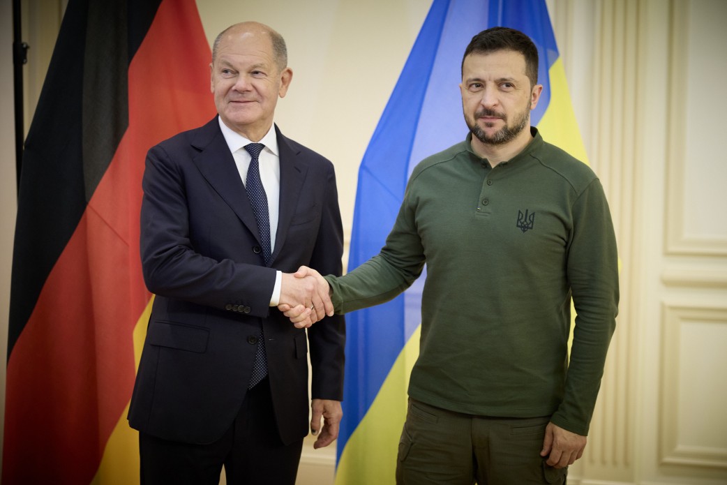 Volodymyr Zelensky met with the Chancellor of Germany