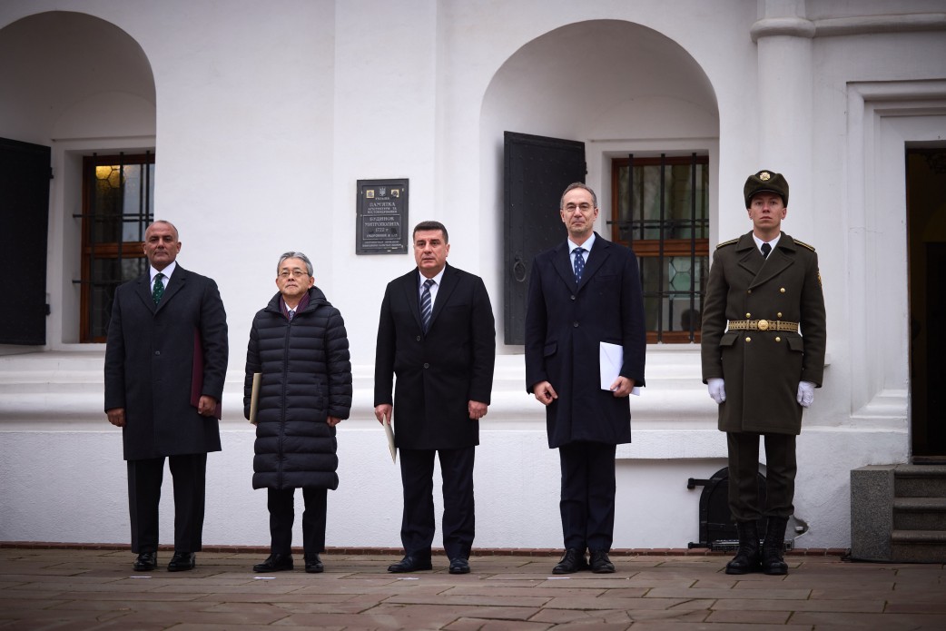 The President received the credentials from the ambassadors of Greece, Albania, Japan, and Egypt