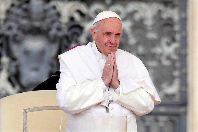 The Pope has spoken of a "harsh winter" for Ukraine and called for support