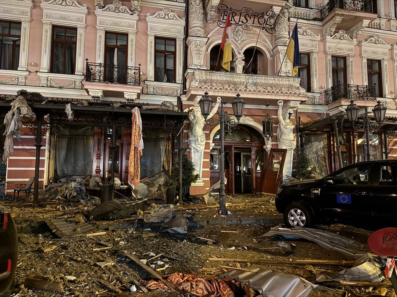 Russian strike on Odessa’s historic center damages around 19 landmarks