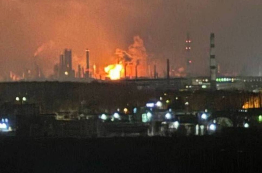 Ukrainian drones attacked Rosneft's largest oil refinery for the third time this month