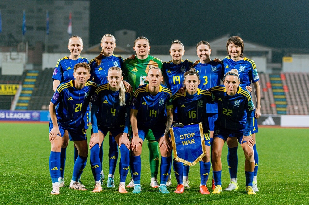 The Ukrainian women's national team has risen to 34th place in the FIFA rankings