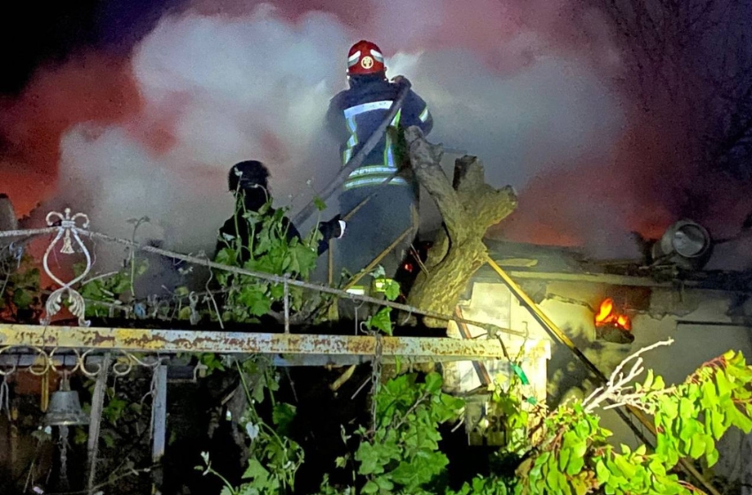 Overnight attack on Odessa region: Russian drones damaged houses, garages, and a gas pipeline