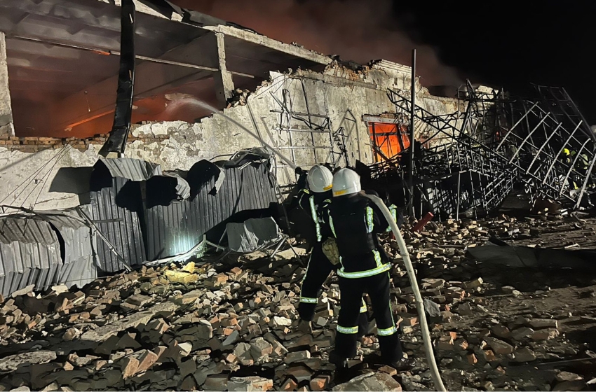 Drone attack destroys Nova Poshta branch and damages trucks in Odessa region