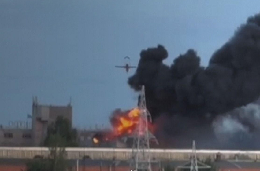 Drone attack sets Russian military electronics facility on fire in Cheboksary