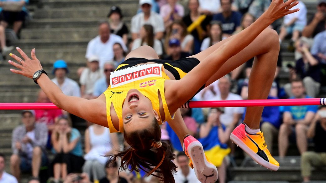 Yaroslava Mahuchikh won silver at the Diamond League stage in Stockholm