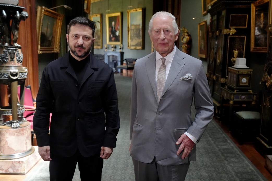 President Zelensky meets King Charles III and UK leaders during official visit to London
