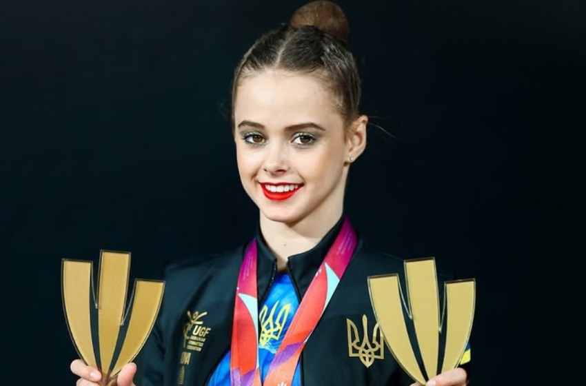 Taisia Onofriichuk won four medals at the World Cup stage in Romania