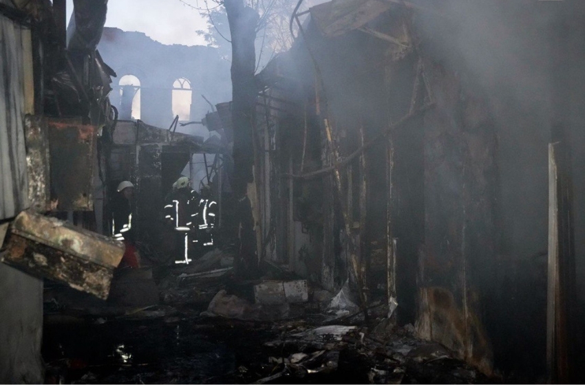 Massive fires break out in Odessa region following Russian drone attack