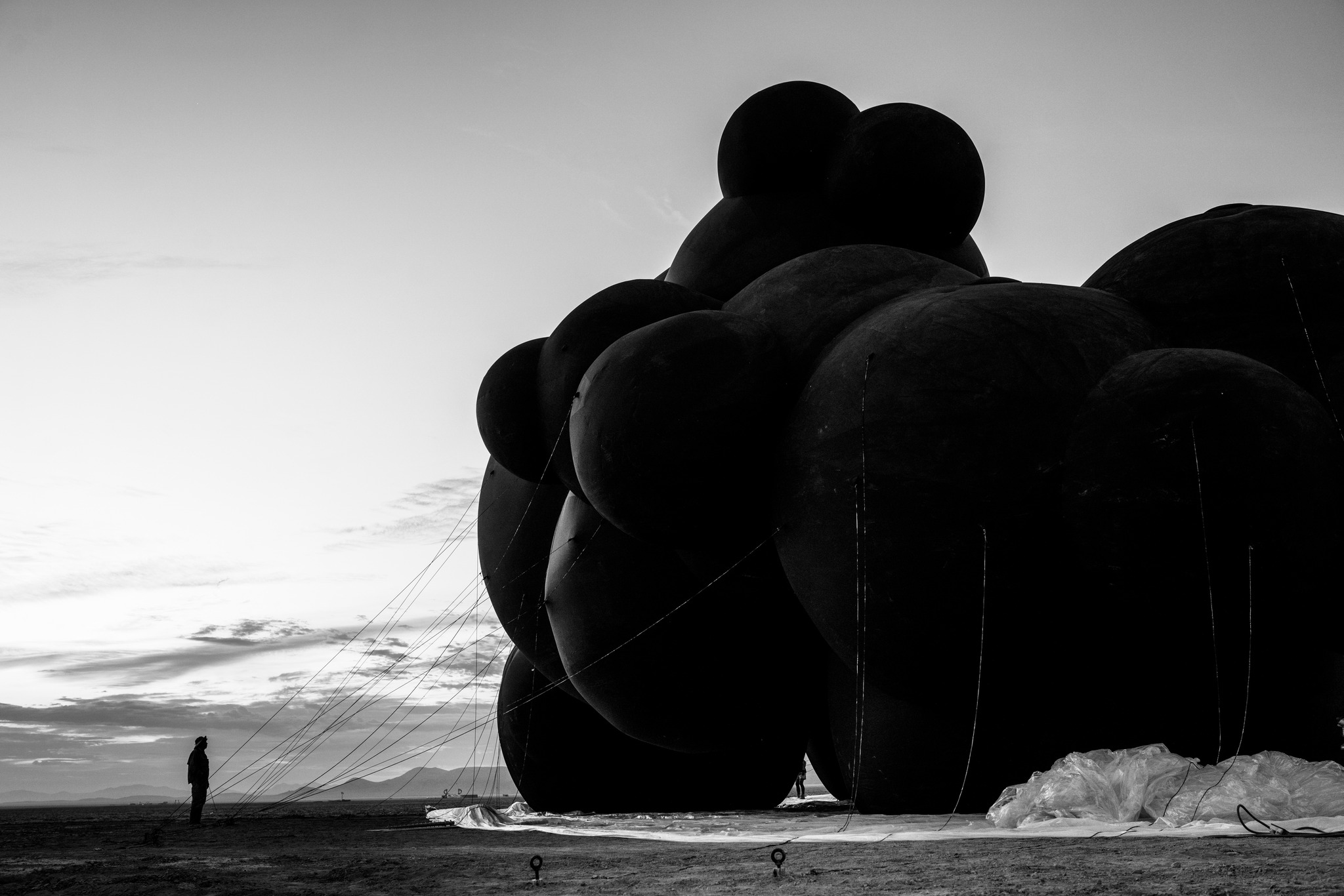 Storm at Burning Man Destroys Ukrainian Art Installation “Black Cloud”