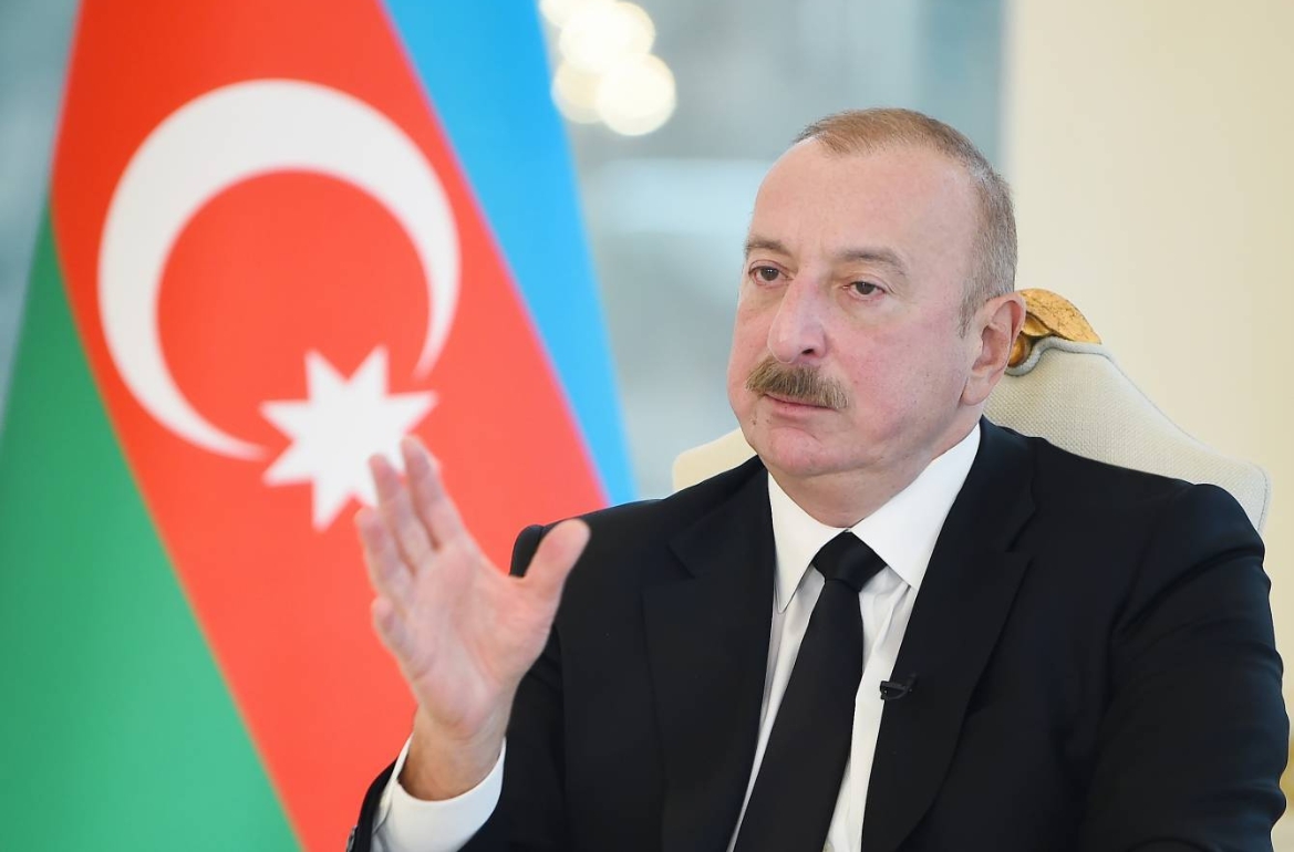 Aliyev accused Russia of “occupying” Azerbaijan during the Soviet era