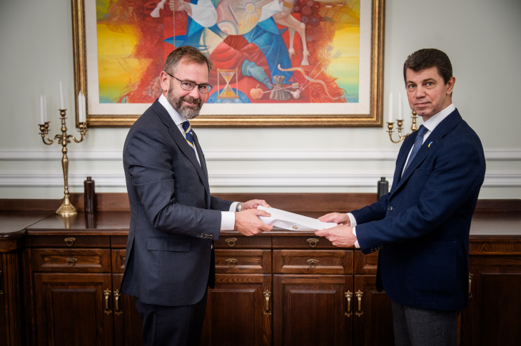 The new Norwegian ambassador has officially assumed his duties in Ukraine