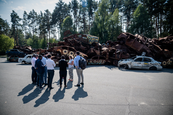 The Ministry of Foreign Affairs organized a press tour for journalists from Portuguese-speaking countries in Africa and Latin America to Ukraine