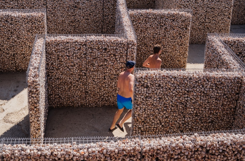 Ukraine’s first labyrinth made from rapa whelk shells opens in Odessa region