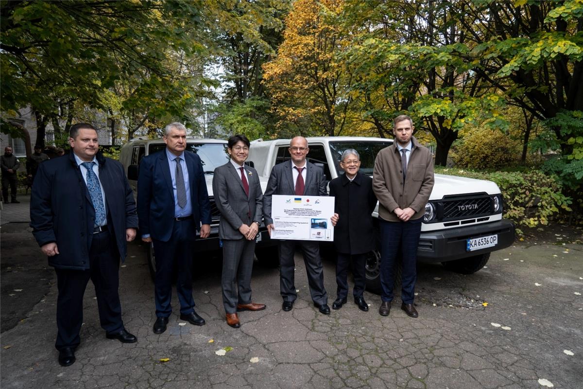 Japan has delivered over 100 units of specialized equipment to Ukraine for soil research after demining operations