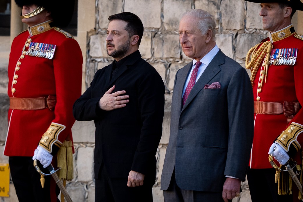 President of Ukraine ьet with King Charles III of the United Kingdom