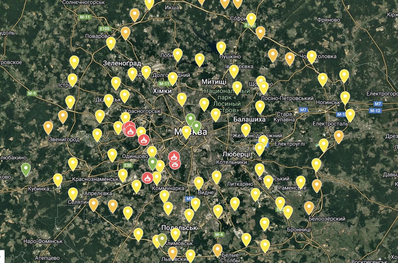 Center for Countering Disinformation: Russia is concentrating its air defense systems near the front line and around Moscow