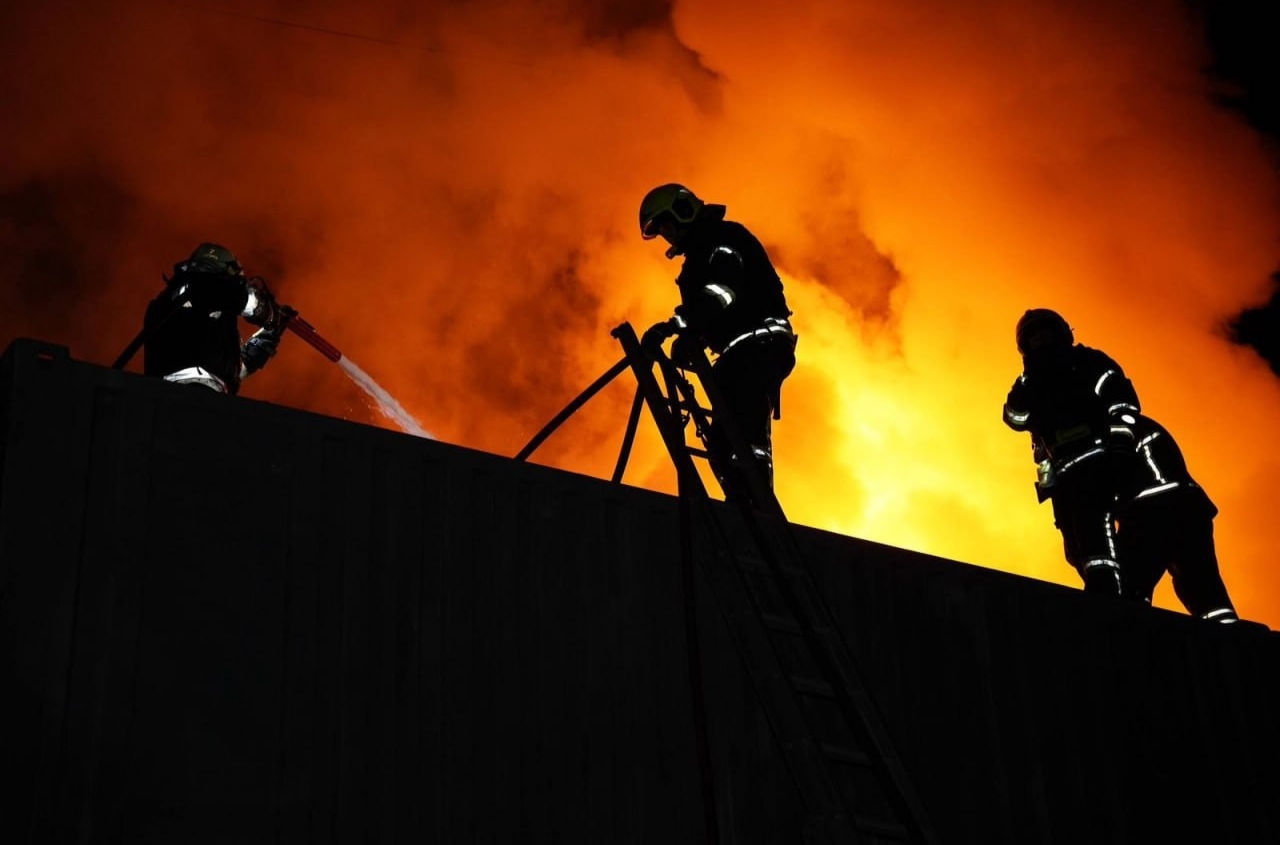 Port of Chornomorsk, one of the largest in Ukraine, came under Russian fire