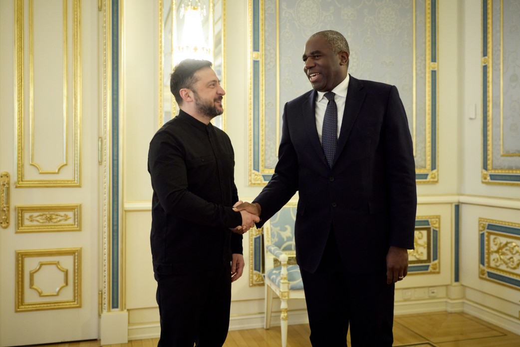 Zelensky meets UK Justice Secretary David Lammy in Kyiv