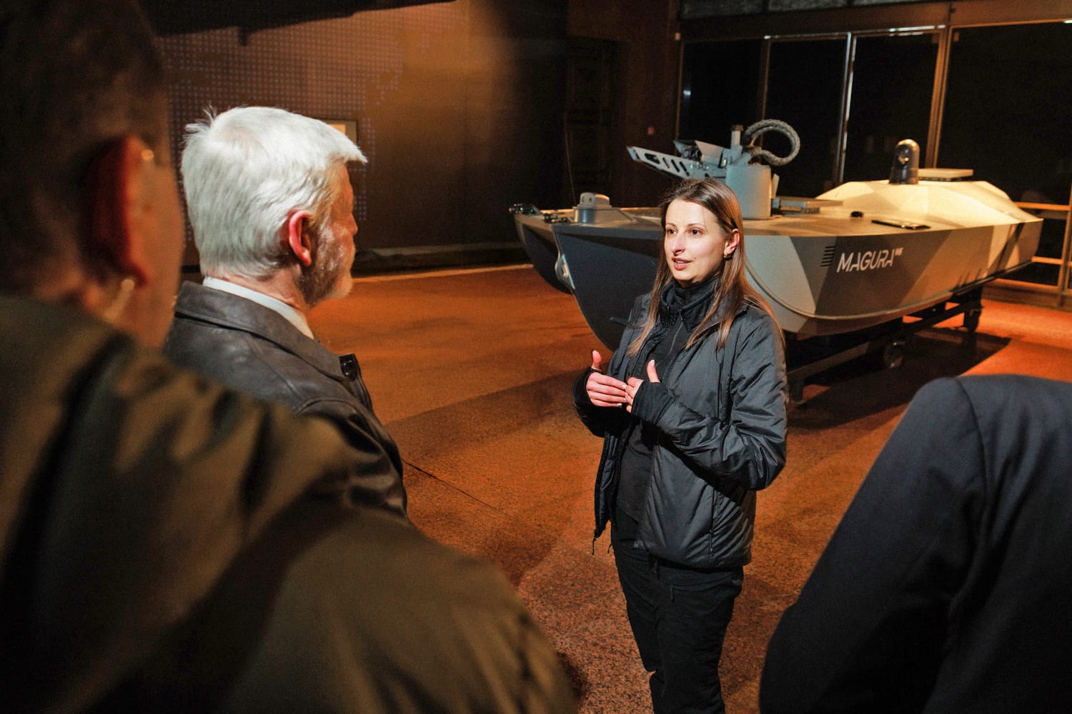 Ukraine showcases interceptor drones and maritime unmanned systems to Czech President