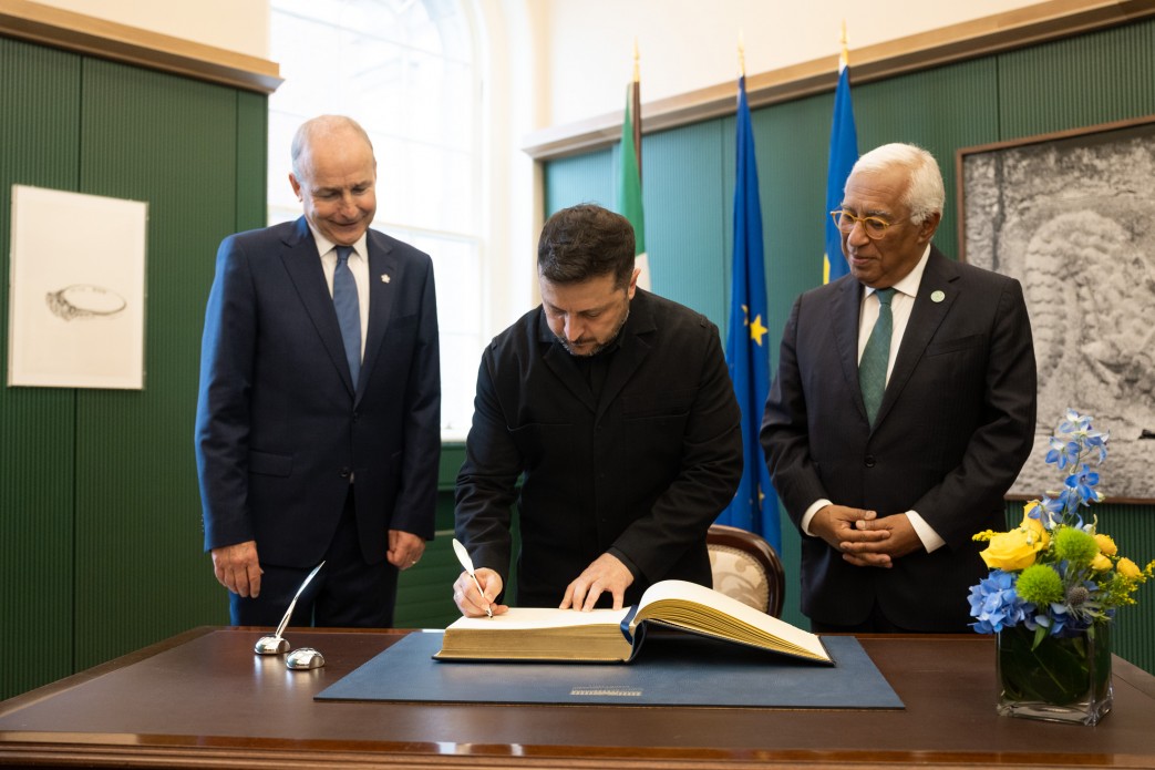 Zelensky meets Irish Taoiseach to advance EU and security ties