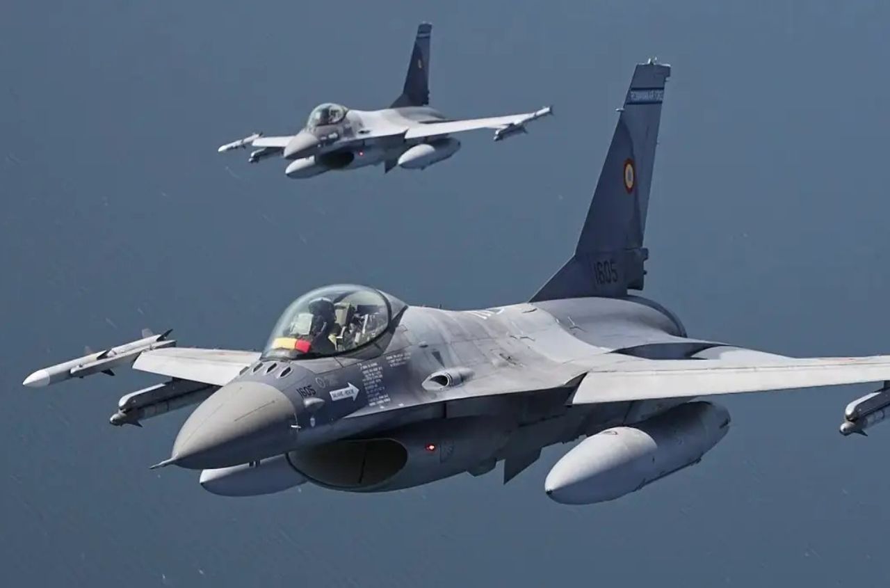 Romania scrambled two F-16 fighter jets after radar detected aerial targets near its border