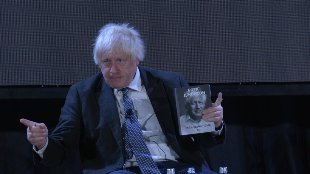 Boris Johnson presents ‘Unleashed’ at Lviv BookForum