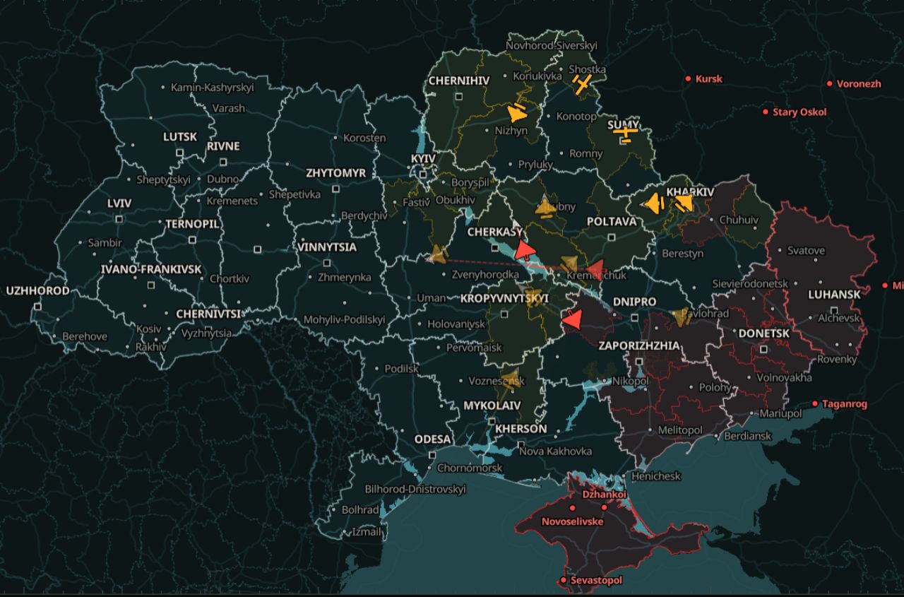 New Ukrainian online map tracks Russian drones, missiles and air raid alerts in real time