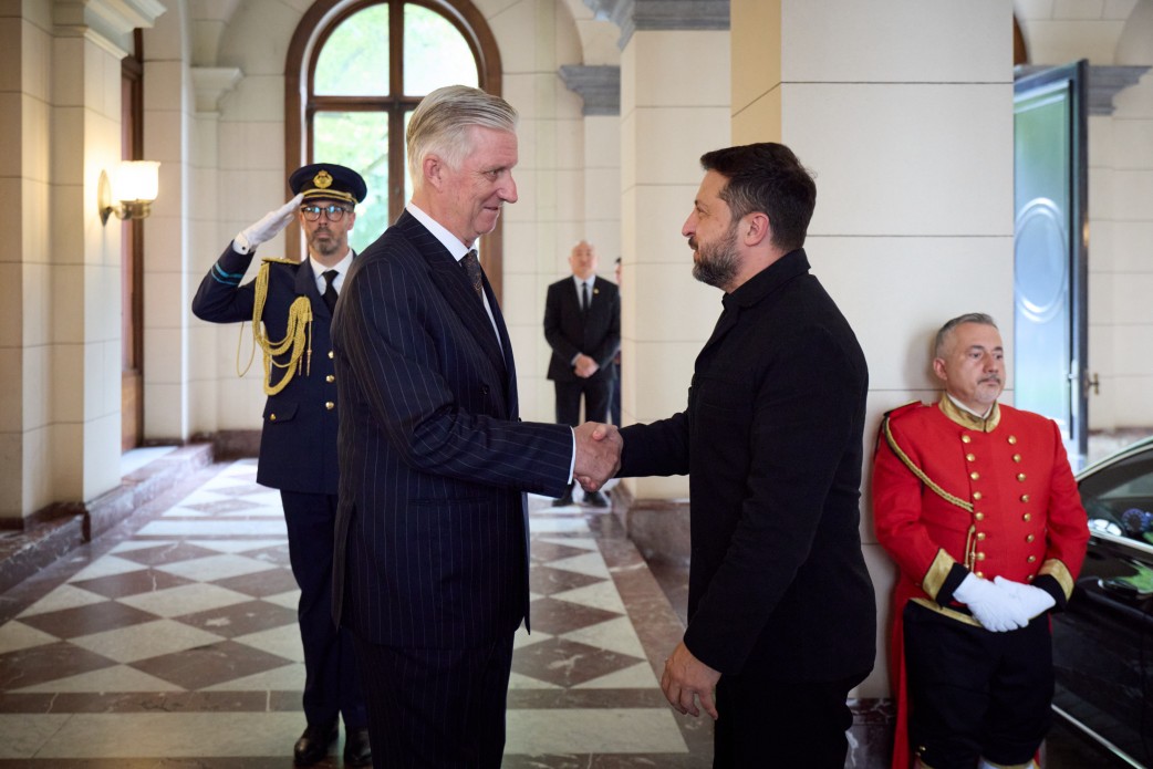 Zelensky meets King Philippe of Belgium to discuss air defence and frozen Russian assets