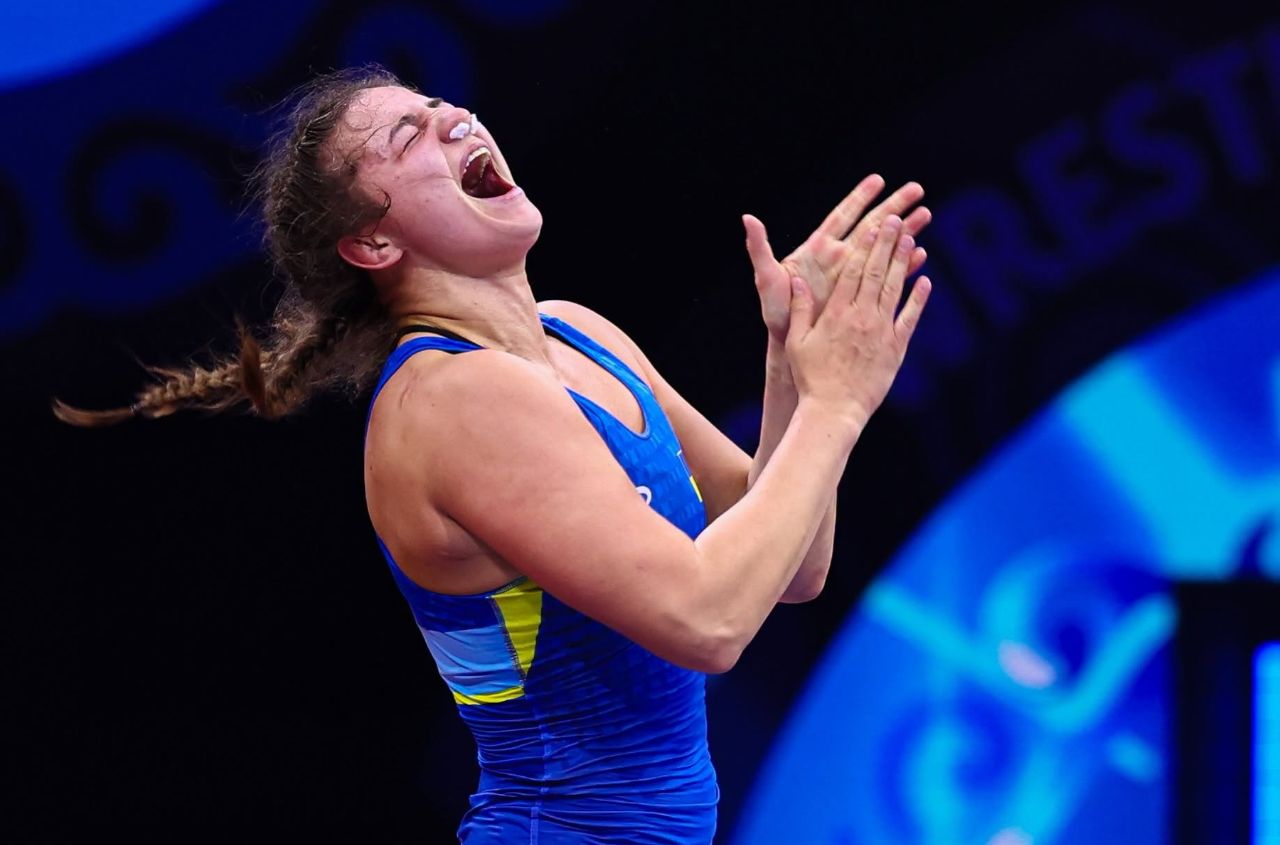 Anastasiia Alpeieva makes history with World Wrestling Championship gold